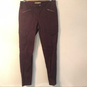 Burgundy Democracy pants